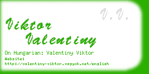 viktor valentiny business card